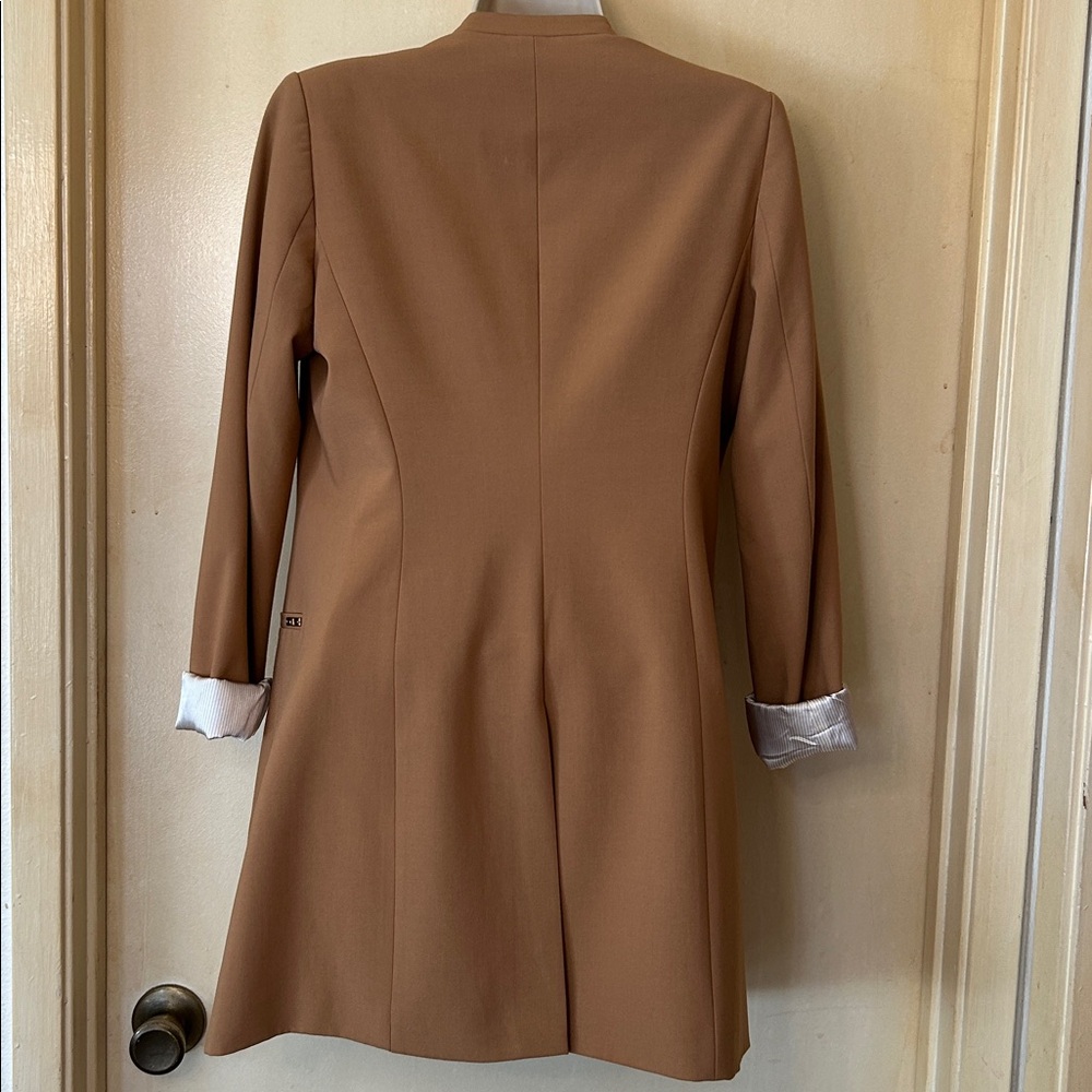 Calvin Klein Camel Open-Front Blazer size 6P - Picture 7 of 12